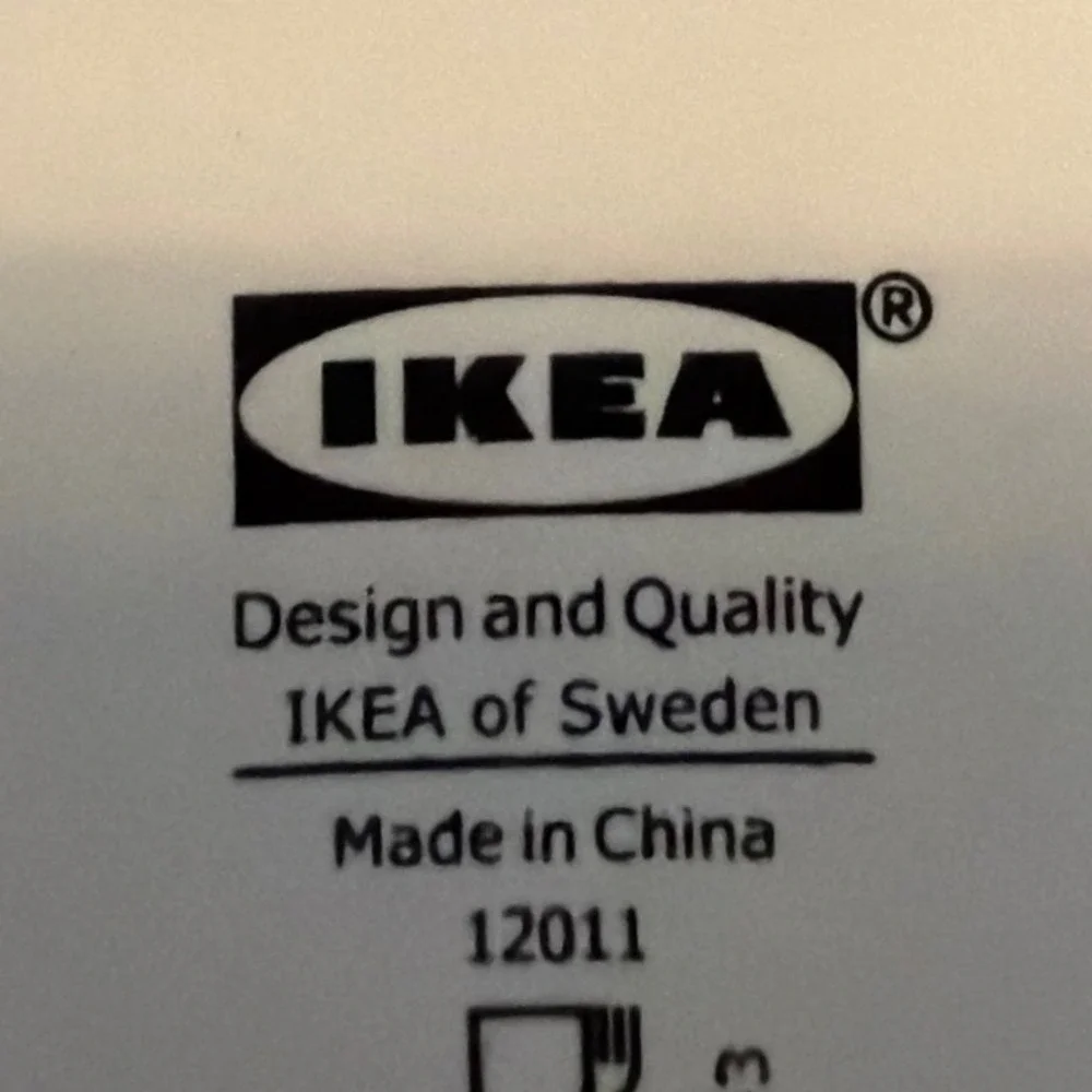 IKEA White Ceramic Teapot Modern Minimalist Tea Pot 12011 Made in China